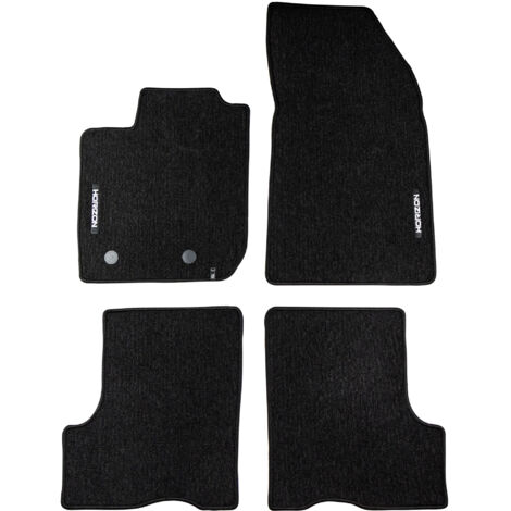Tapis de Sol de Voiture pour Dacia Duster II 2017-2024 Velours Durable Noir 4Pcs