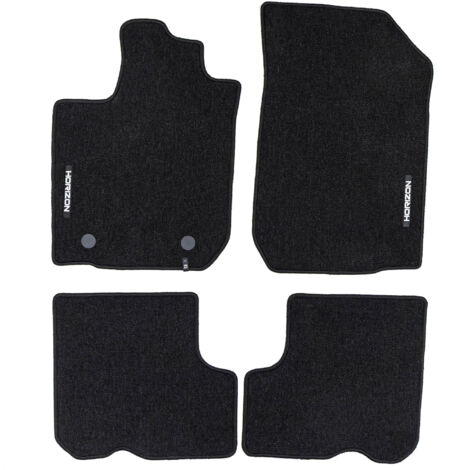 Tapis de Sol de Voiture pour Dacia Logan II 2012-2020 Velours Imperméable 4Pcs