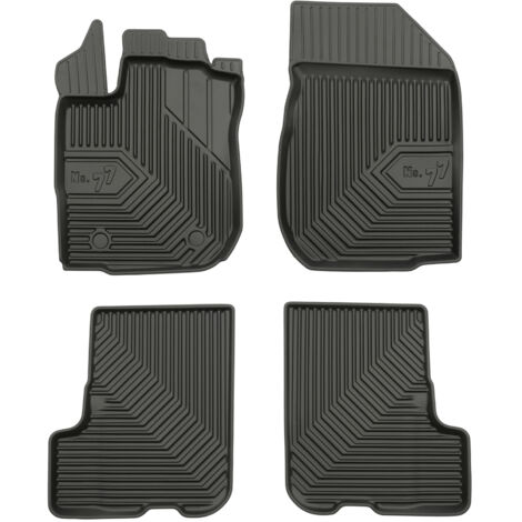 Tapis de Sol de Voiture pour Dacia Sandero II 2012-2020 TPE Imperméable 4Pcs