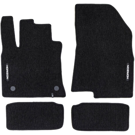 Tapis de Sol de Voiture pour Dacia Sandero III 2020-2025 Velours Noir 4Pcs