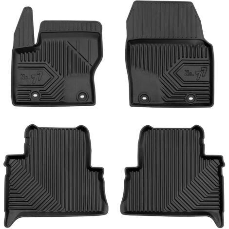 Tapis de Sol de Voiture pour Ford C-Max II 2010-2019 TPE Antidérapant Noir 4Pcs