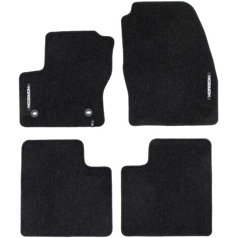 Tapis de Sol de Voiture pour Ford Grand C-Max 2010-2015 Pre-FL Velours Noir 4Pcs