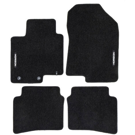 Tapis de Sol de Voiture pour Hyundai i20 III 2020-2025 Velours Durable Noir 4Pcs