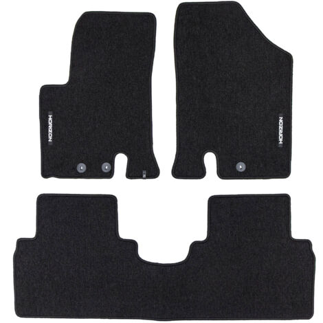 Tapis de Sol de Voiture pour Hyundai ix20 2010-2019 Velours Imperméable 3Pcs