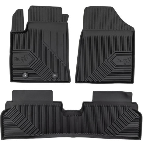 Tapis de Sol de Voiture pour Hyundai Kona Electric II 2023-2025 TPE Noir 3Pcs