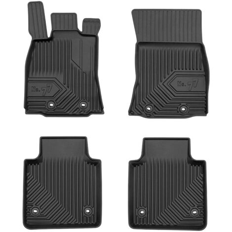 Tapis de Sol de Voiture pour Jaguar XJ VIII 2009-19 version longue TPE Noir 4Pcs