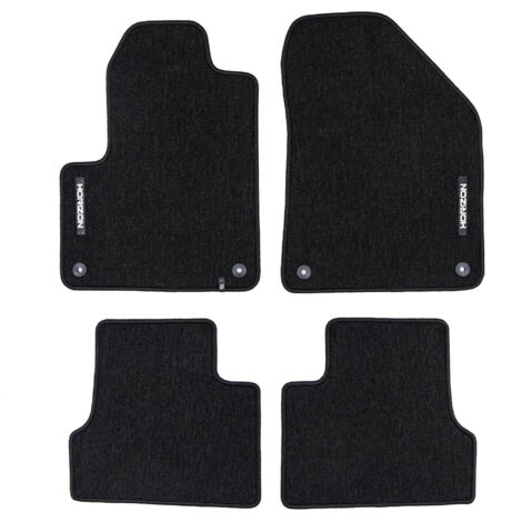 Tapis de Sol de Voiture pour Jeep Cherokee V 2013-2023 Velours Durable Noir 4Pcs