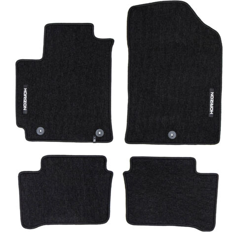 Tapis de Sol de Voiture pour Kia Picanto III 2017-2025 Velours Durable Noir 4Pcs