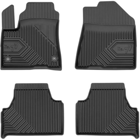 Tapis de Sol de Voiture pour Kia Soul EV II 2020-2023 TPE Imperméable Noir 4Pcs