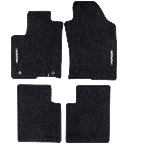 Tapis de Sol de Voiture pour Lancia Ypsilon III 2012-2024 Velours Noir 4Pcs