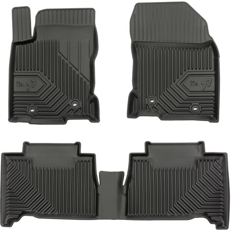 Tapis de Sol de Voiture pour Lexus NX I 2014-2021 sauf hybrid TPE Noir 3Pcs