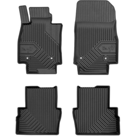 Tapis de Sol de Voiture pour Mazda 2 III 2014-2025 TPE Antidérapant Noir 4Pcs