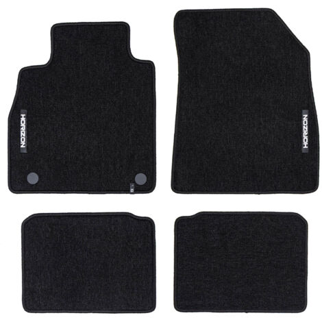 Tapis de Sol de Voiture pour Nissan Micra K14 2016-2022 Velours Noir 4Pcs