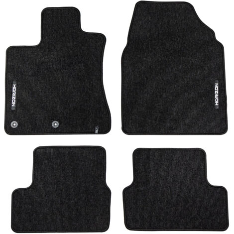 Tapis de Sol de Voiture pour Nissan Qashqai I 2006-2013 Velours Noir 4Pcs