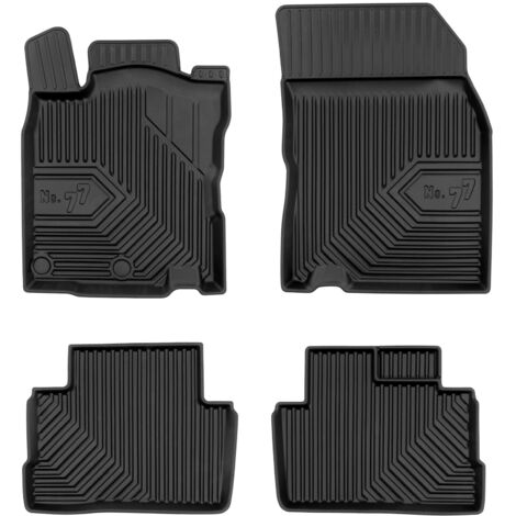 Tapis de Sol de Voiture pour Nissan Qashqai II 2013-2021 TPE Imperméable 4Pcs