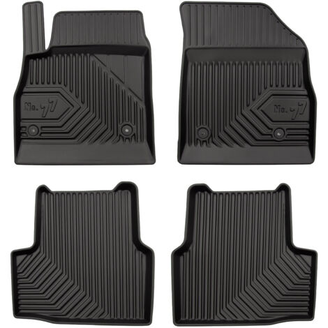Tapis de Sol de Voiture pour Opel Astra K 2015-2022 TPE Antidérapant Noir 4Pcs