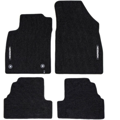 Tapis de Sol de Voiture pour Opel Mokka A 2012-2019 Velours Imperméable 4Pcs