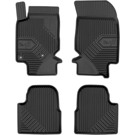 Tapis de Sol de Voiture pour Peugeot 2008 II 2019-2023 Pre-FL TPE Noir 4Pcs