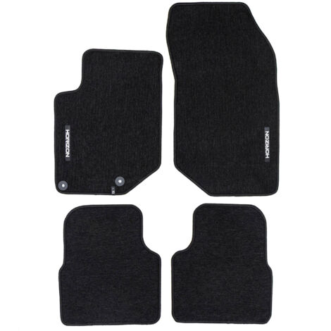 Tapis de Sol de Voiture pour Peugeot 2008 II 2019-2025 Velours Durable Noir 4Pcs