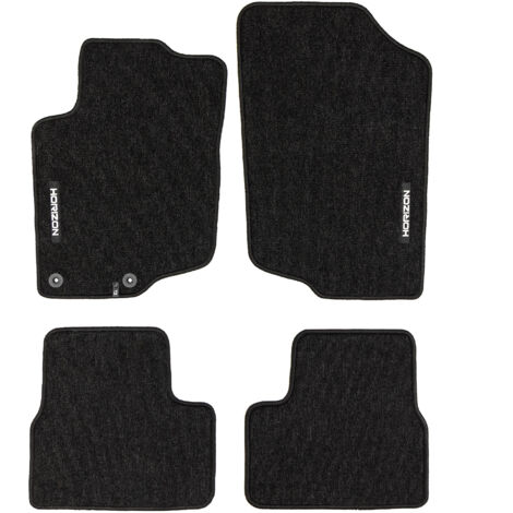 Tapis de Sol de Voiture pour Peugeot 207 2006-2014 Velours Imperméable 4Pcs