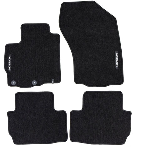 Tapis de Sol de Voiture pour Peugeot 4007 2007-2012 Velours Imperméable 4Pcs