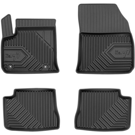 Tapis de Sol de Voiture pour Peugeot e-208 2019-2025 TPE Antidérapant Noir 4Pcs