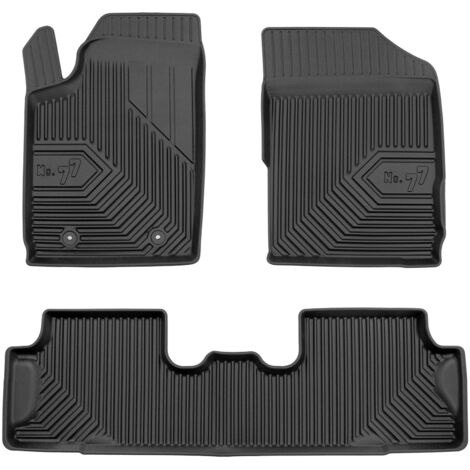 Tapis de Sol de Voiture pour Peugeot Partner I 1996-2008 TPE Imperméable 3Pcs