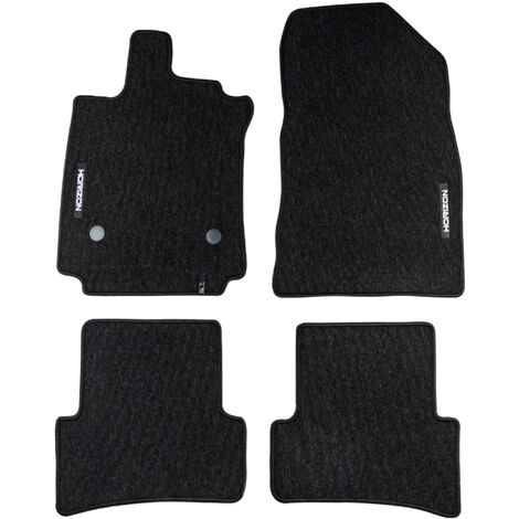 Tapis de Sol de Voiture pour Renault Clio IV 2012-2020 Velours Durable Noir 4Pcs