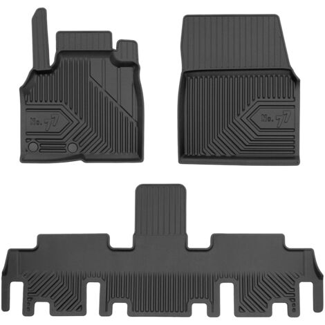 Tapis de Sol de Voiture pour Renault Espace IV 2002-2014 TPE Imperméable 3Pcs