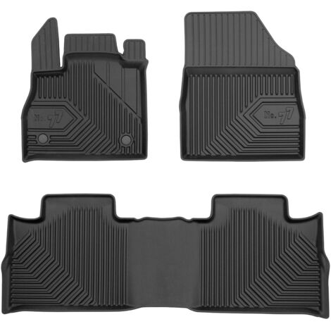 Tapis de Sol de Voiture pour Renault Espace V 2014-2022 TPE Imperméable 3Pcs