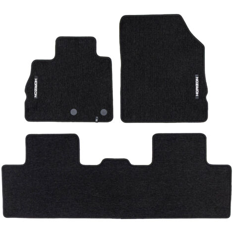 Tapis de Sol de Voiture pour Renault Scenic IV 2016-2022 Velours Noir 3Pcs