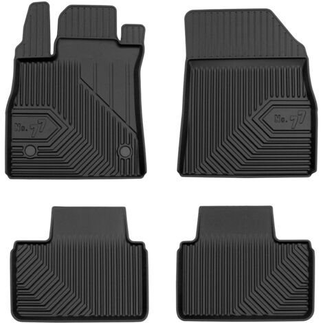 Tapis de Sol de Voiture pour Renault Talisman 2015-2020 Pre-FL TPE Noir 4Pcs