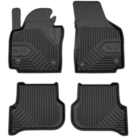 Tapis de Sol de Voiture pour Seat Altea 2004-2015 TPE Antidérapant Noir 4Pcs