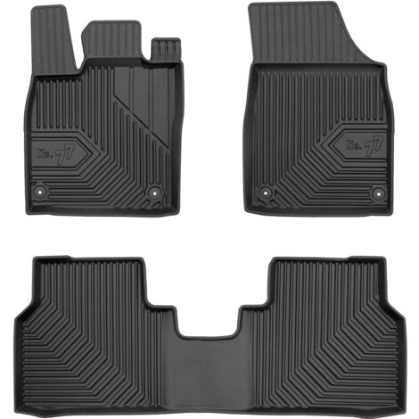 Tapis de Sol de Voiture pour Skoda Elroq 2025 TPE Antidérapant Durable Noir 3Pcs