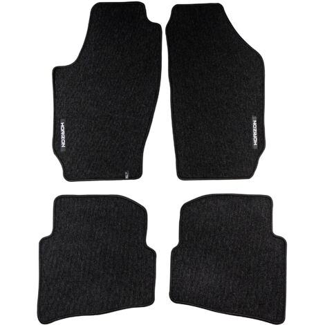 Tapis de Sol de Voiture pour Skoda Fabia I 1999-2008 Velours Imperméable 4Pcs