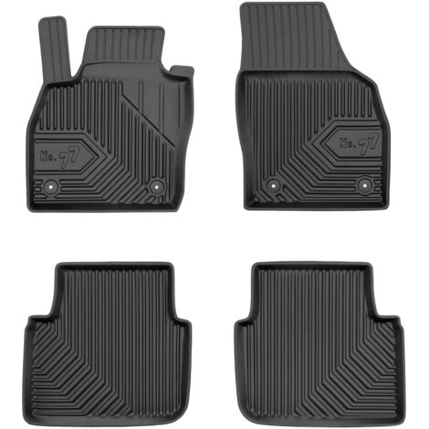 Tapis de Sol de Voiture pour Skoda Kamiq 2019-2025 TPE Antidérapant Noir 4Pcs