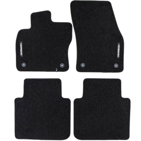 Tapis de Sol de Voiture pour Skoda Kodiaq I 2016-2024 Velours Imperméable 4Pcs