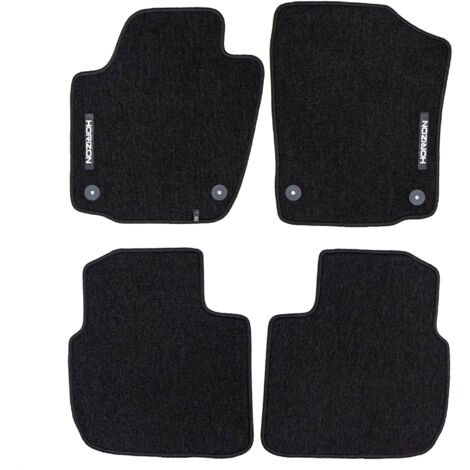 Tapis de Sol de Voiture pour Skoda Rapid 2012-2019 Velours Imperméable 4Pcs