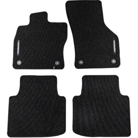 Tapis de Sol de Voiture pour Skoda Superb III 2015-2023 Velours Noir 4Pcs