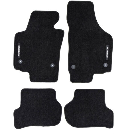 Tapis de Sol de Voiture pour Skoda Yeti 2009-2017 Velours solide et durable 4Pcs
