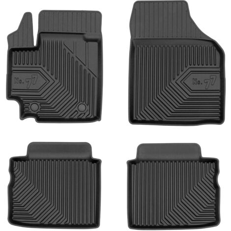 Tapis de Sol de Voiture pour Suzuki Celerio 2014-2025 TPE Imperméable Noir 4Pcs