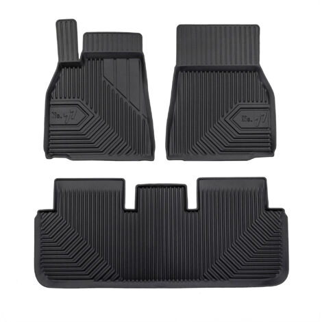 Tapis de Sol de Voiture pour Tesla Model S 2021-2025 FL TPE Imperméable 3Pcs