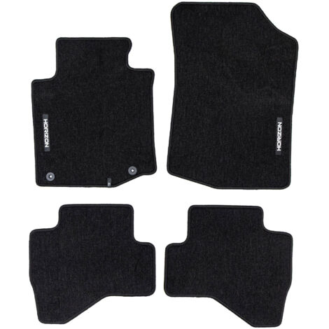 Tapis de Sol de Voiture pour Toyota Aygo I 2010-2014 FL Velours Noir 4Pcs