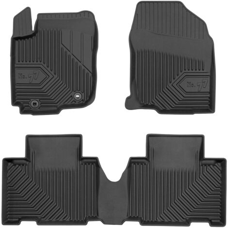 Tapis de Sol de Voiture pour Toyota RAV4 IV 2013-2019 sauf hybrid TPE Noir 4Pcs