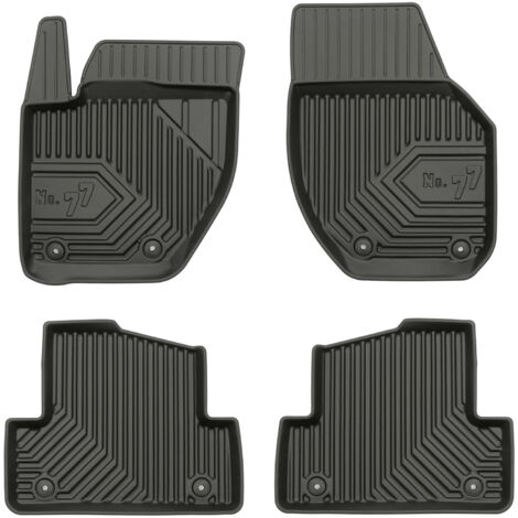 Tapis de Sol de Voiture pour Volvo V40 II 2012-2019 TPE Antidérapant Noir 4Pcs