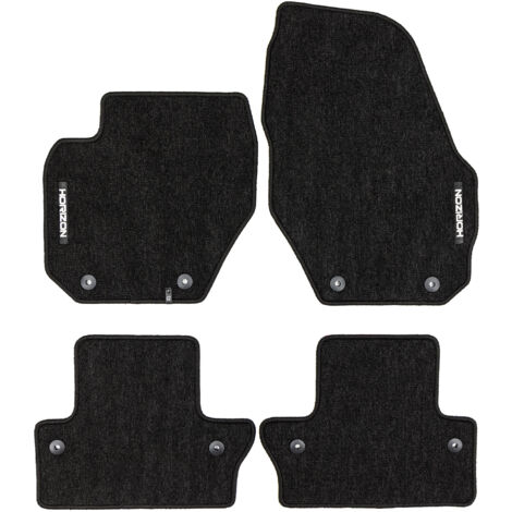 Tapis de Sol de Voiture pour Volvo V60 I 2010-2018 Velours Imperméable 4Pcs