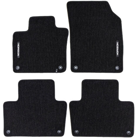 Tapis de Sol de Voiture pour Volvo XC90 II 2014-2025 Velours Imperméable 4Pcs