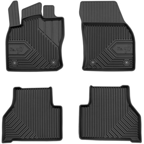 Tapis de Sol de Voiture pour VW Caddy IV 2020-2025 TPE Antidérapant Noir 4Pcs