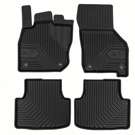 Tapis de Sol de Voiture pour VW Golf Break Mild Hybrid 2019-2025 TPE Noir 4Pcs