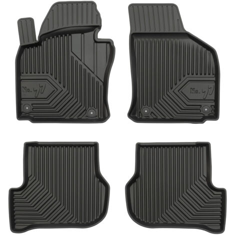 Tapis de Sol de Voiture pour VW Golf mk6 2008-2016 TPE Antidérapant Noir 4Pcs